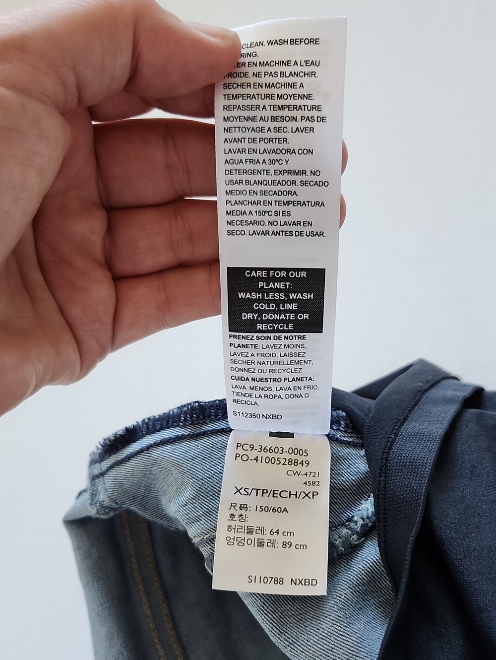 NWT Signature by Levi Strauss Gold Label Women's Maternity Skinny Jeans Size XS - Picture 10 of 11